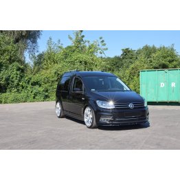 Накладка сплиттер на передний бампер на VW Caddy III